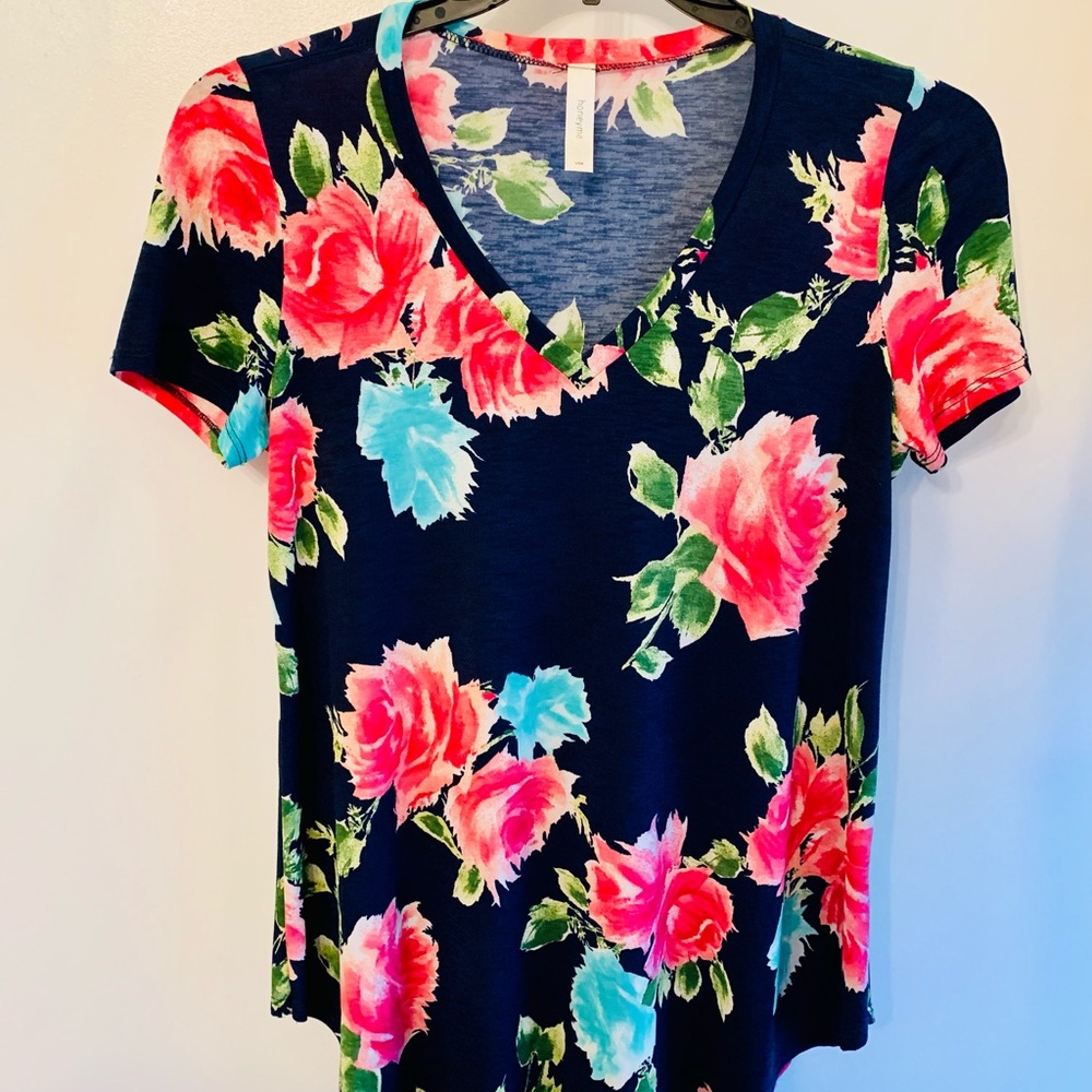 Floral spandex top